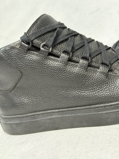 Balenciaga Arena High Black Full Grain Leather (43)