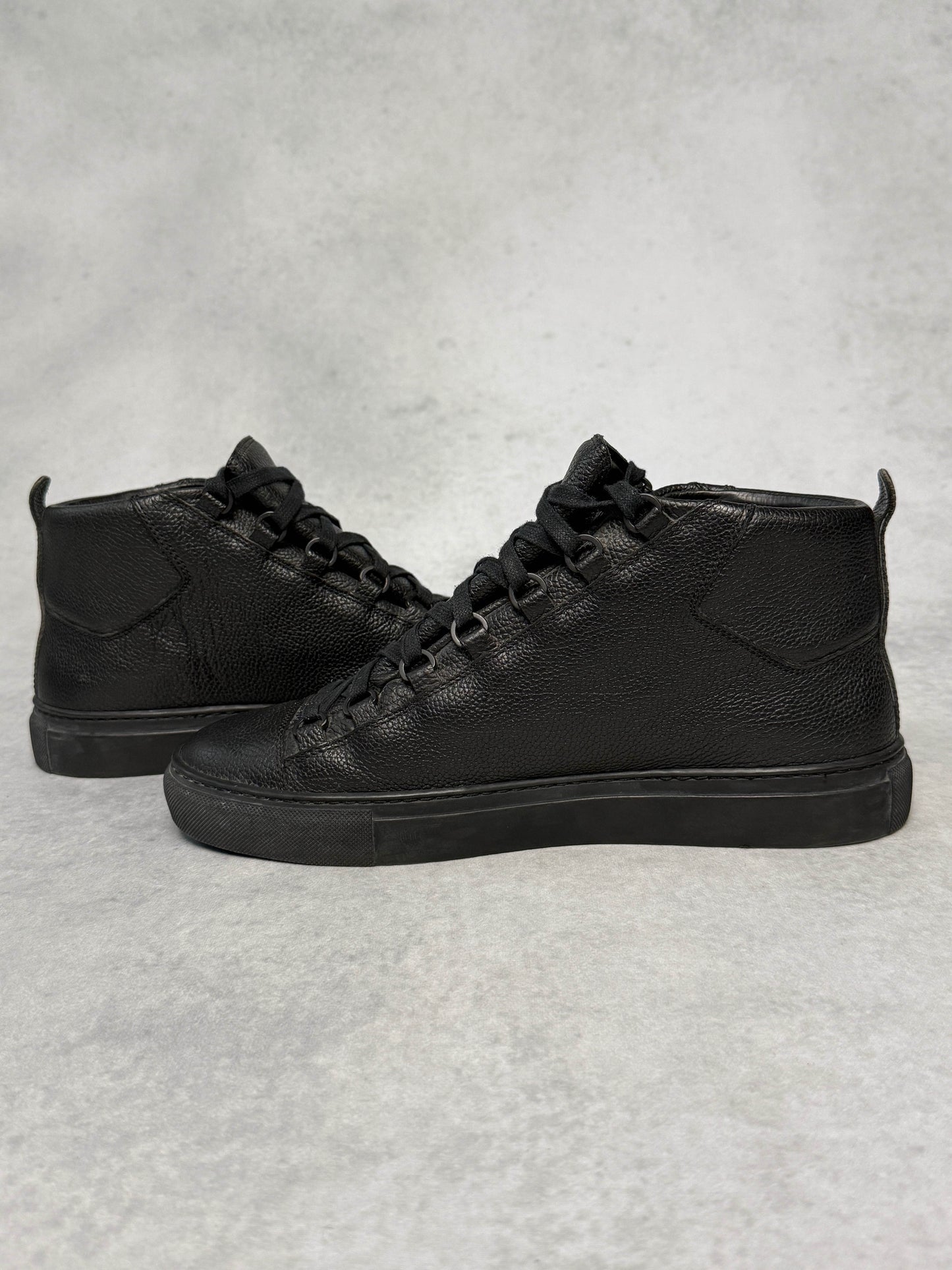 Balenciaga Arena High Black Full Grain Leather (43)