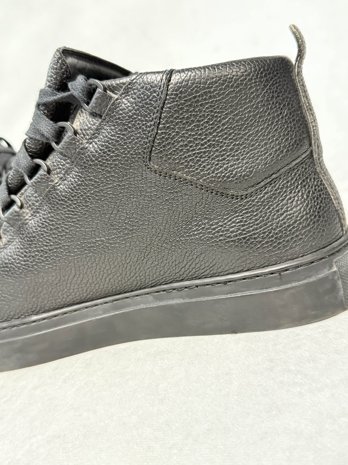 Balenciaga Arena High Black Full Grain Leather (43)