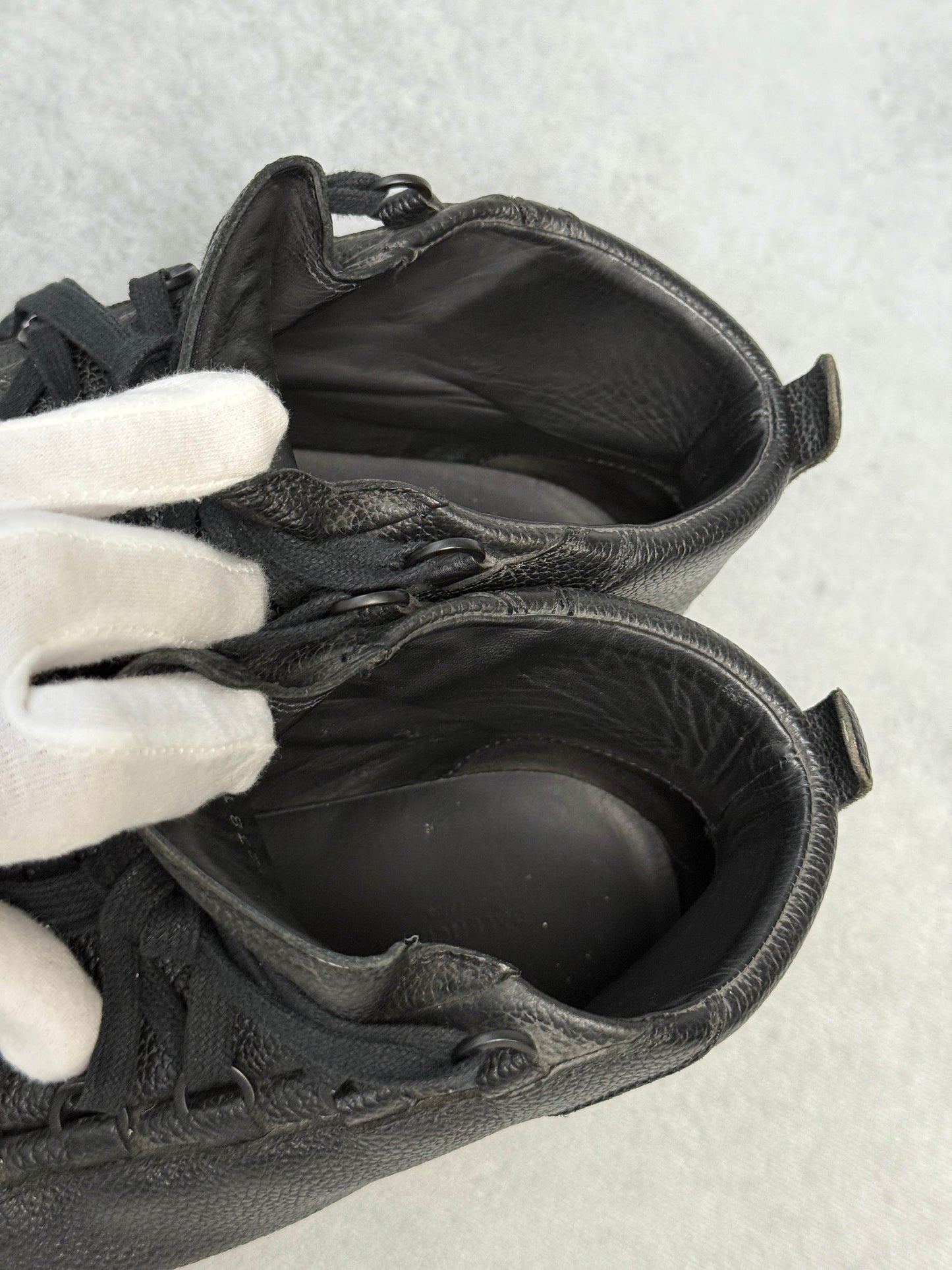 Balenciaga Arena High Black Full Grain Leather (43)