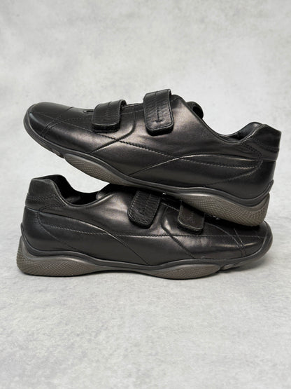 Prada Sport Vintage Trainer Black Leather (44)