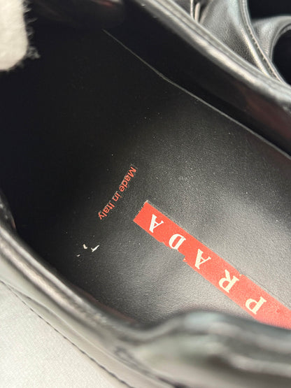 Prada Sport Vintage Trainer Black Leather (44)