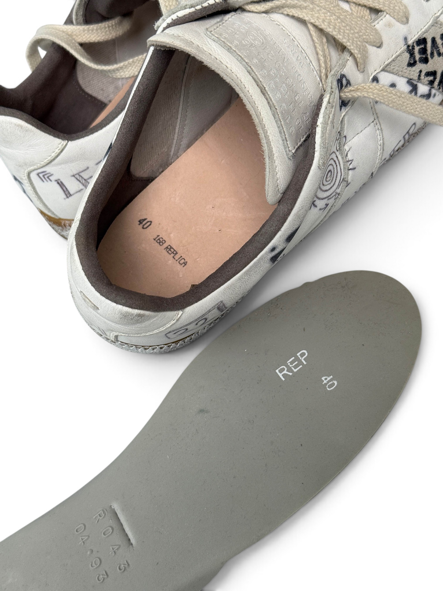 Maison Margiela GATs 'Vintage Graffiti' (40)