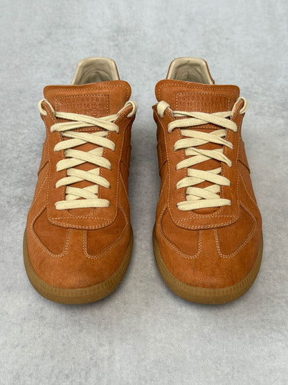 Maison Margiela Replica Low Grained Leather Caramel (43)