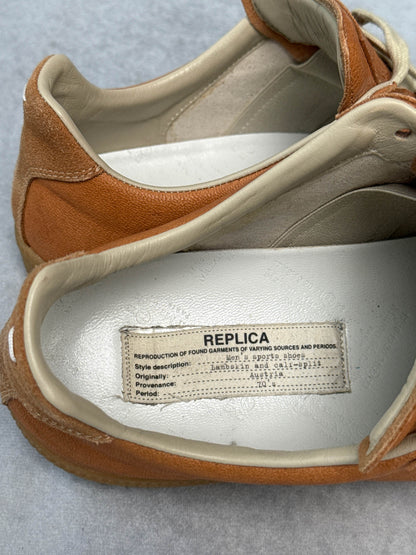 Maison Margiela Replica Low Grained Leather Caramel (43)