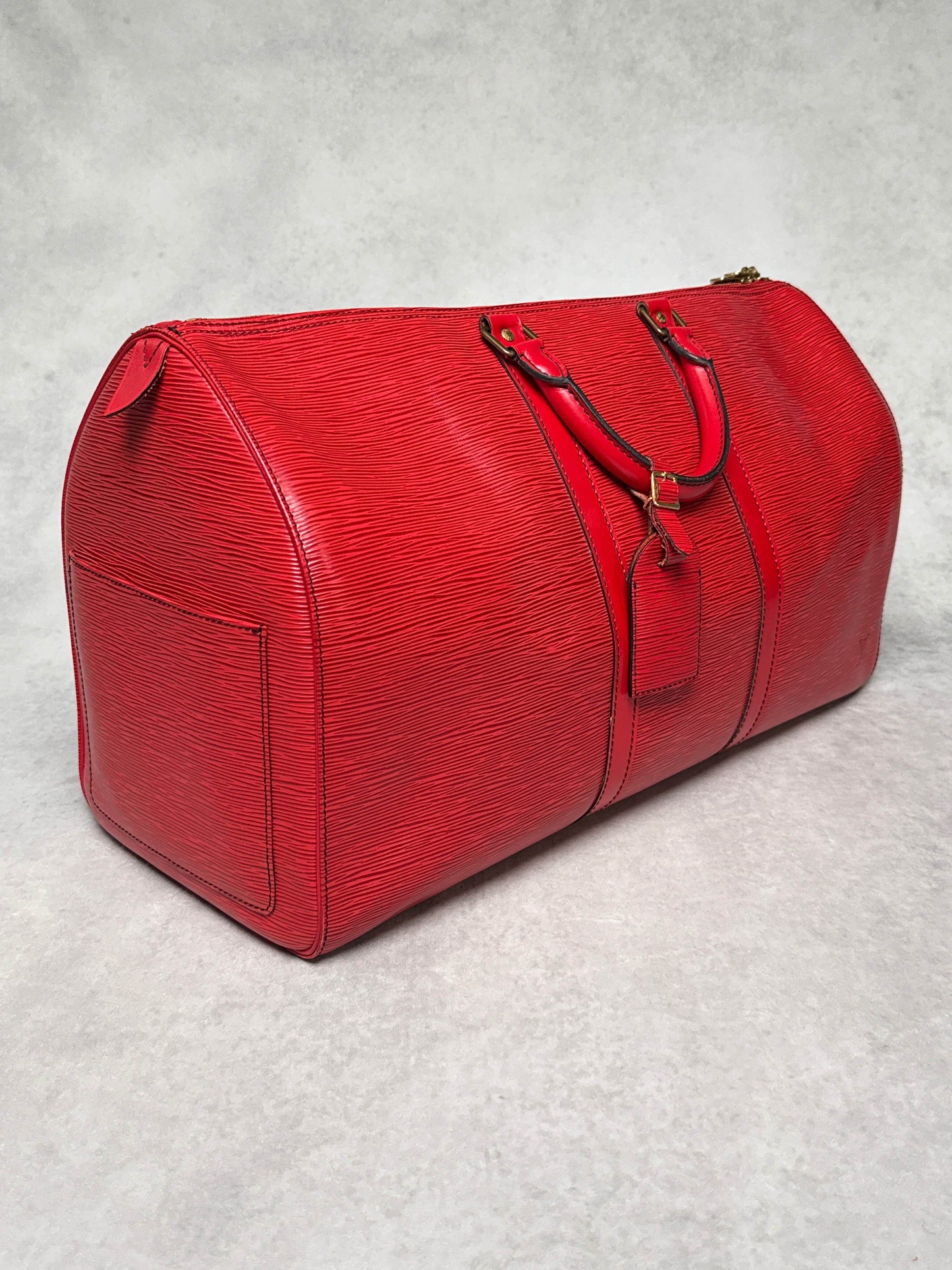 Louis Vuitton Keepall 50 Epi Leather Red 2010