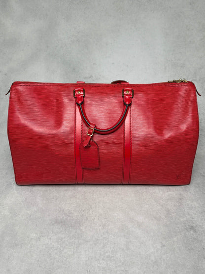 Louis Vuitton Keepall 50 Epi Leather Red 2010