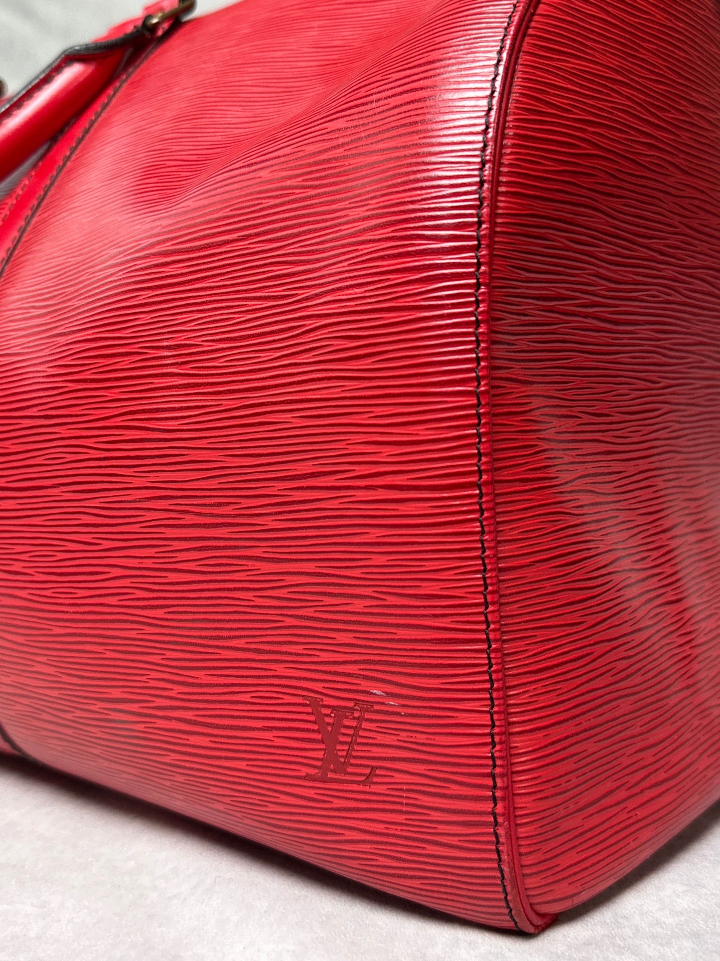 Louis Vuitton Keepall 50 Epi Leather Red 2010