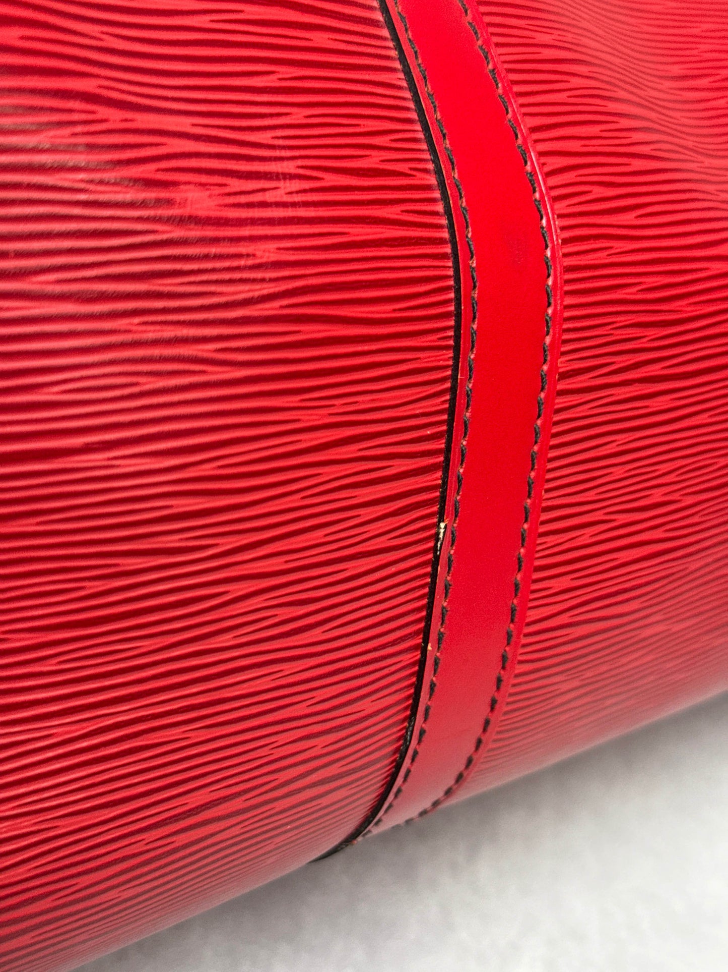 Louis Vuitton Keepall 50 Epi Leather Red 2010