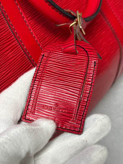 Louis Vuitton Keepall 50 Epi Leather Red 2010