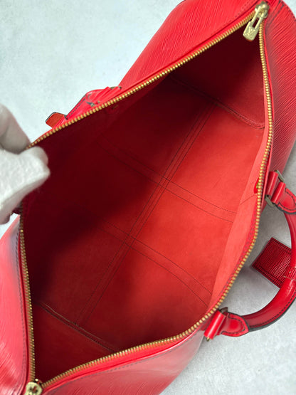 Louis Vuitton Keepall 50 Epi Leather Red 2010