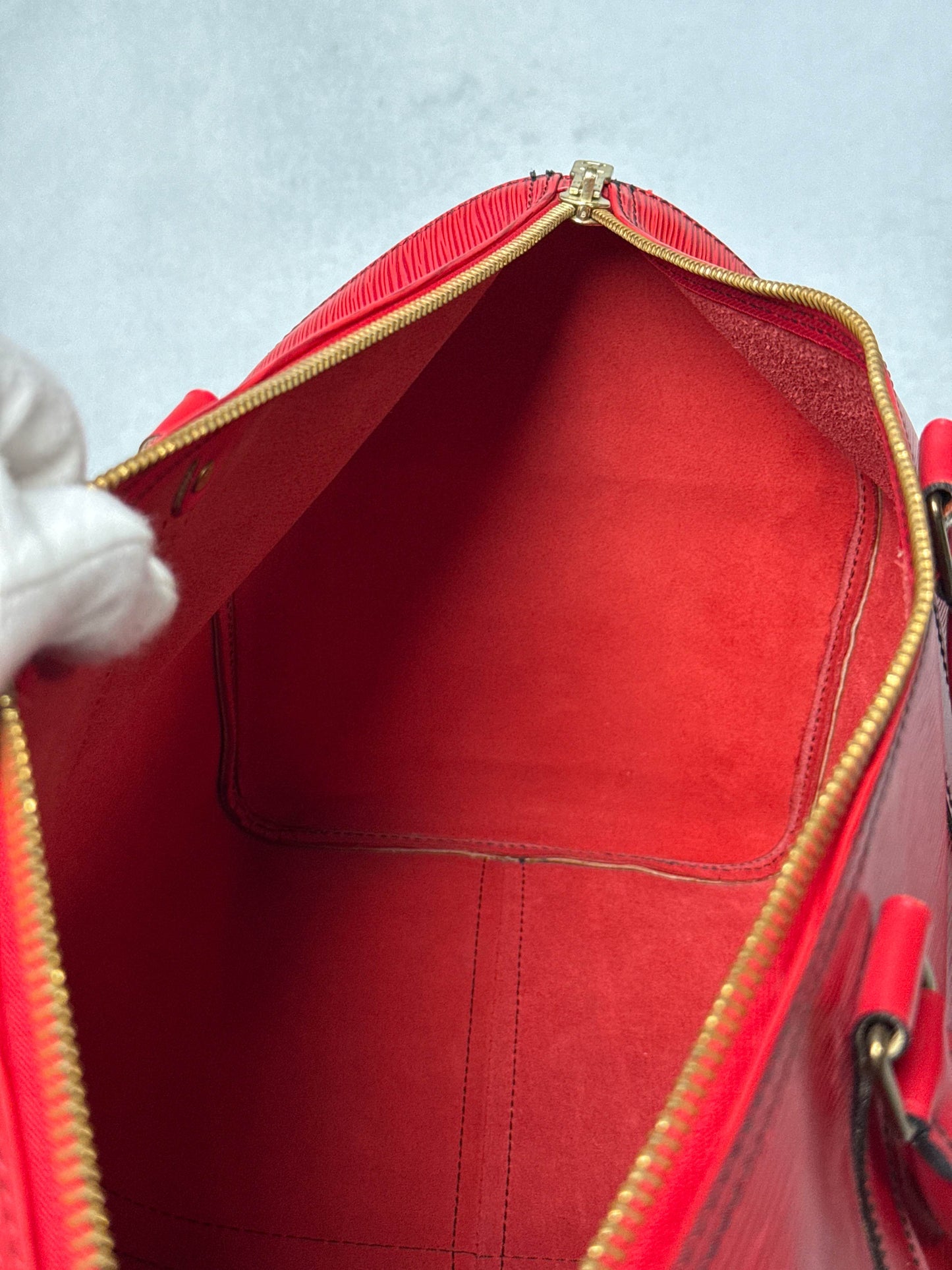Louis Vuitton Keepall 50 Epi Leather Red 2010