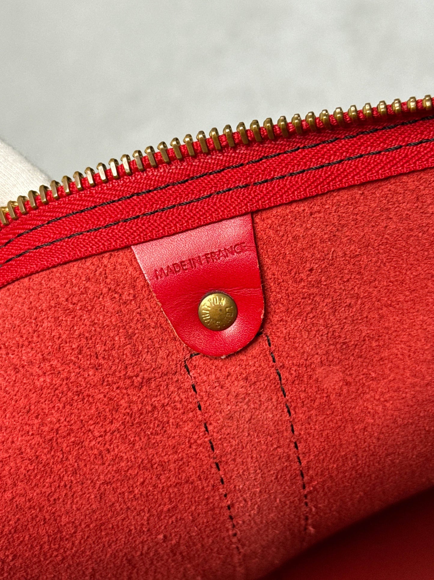 Louis Vuitton Keepall 50 Epi Leather Red 2010