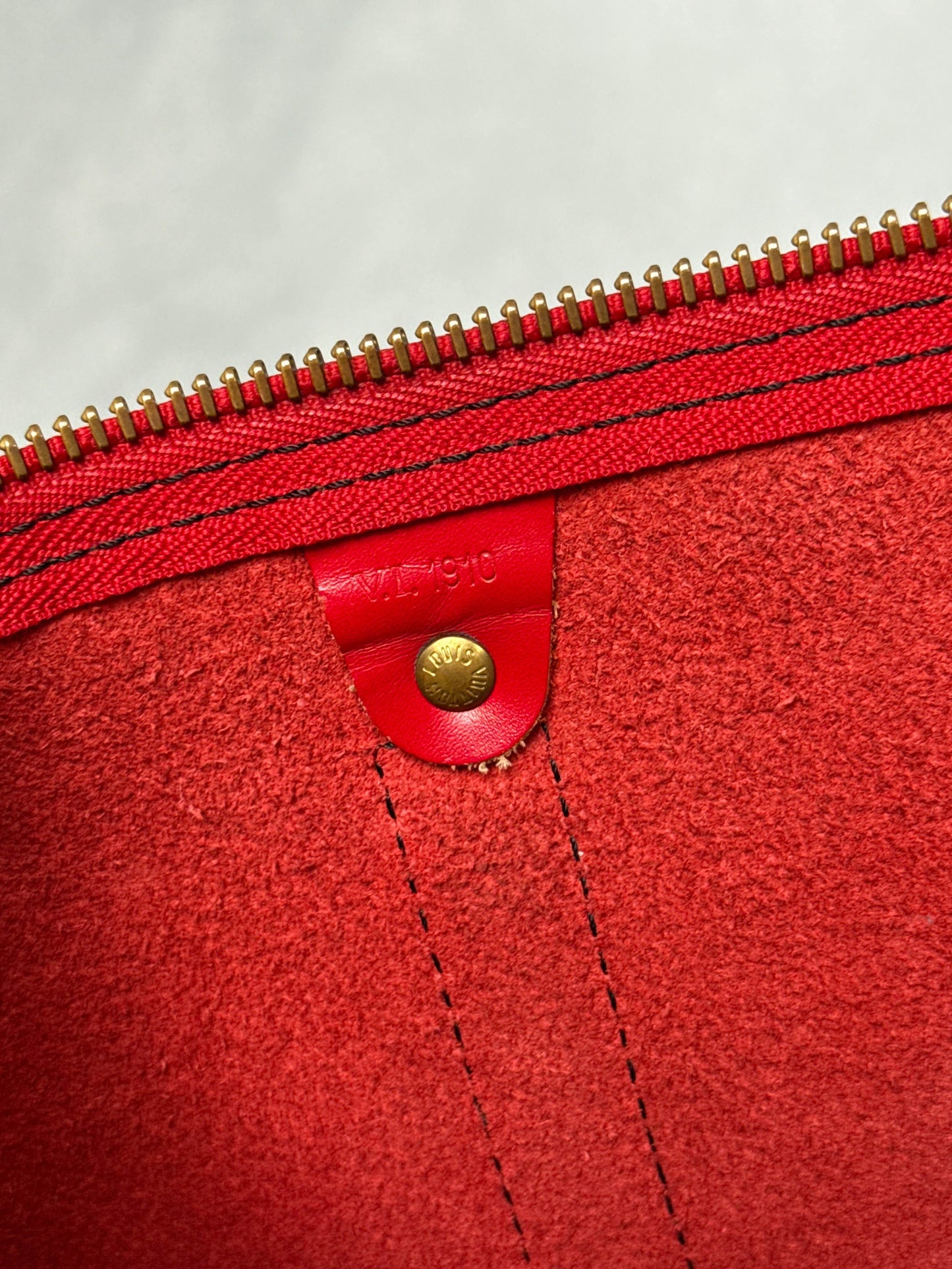 Louis Vuitton Keepall 50 Epi Leather Red 2010