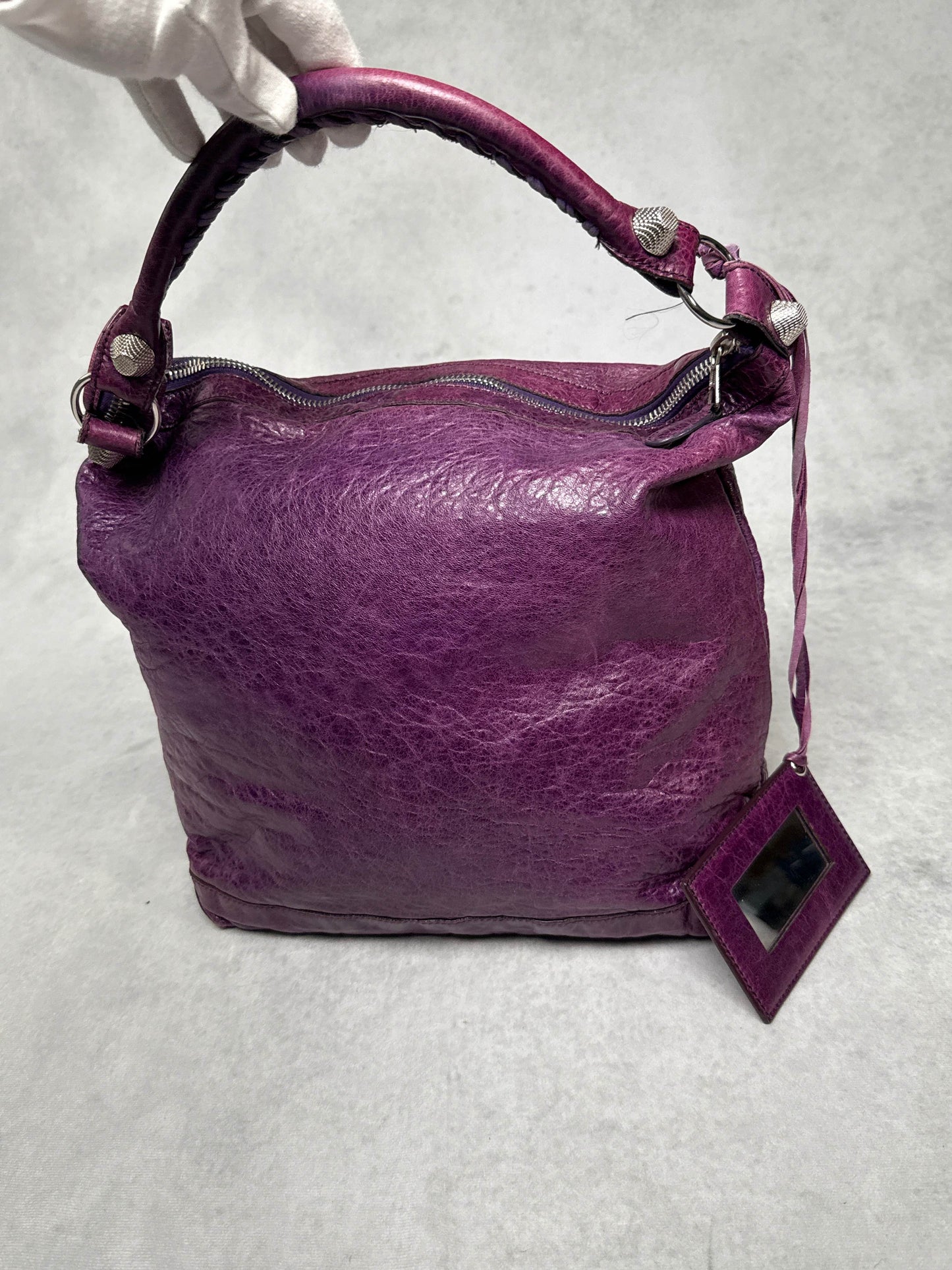 Balenciaga Day Hobo Bag Purple Giant 21