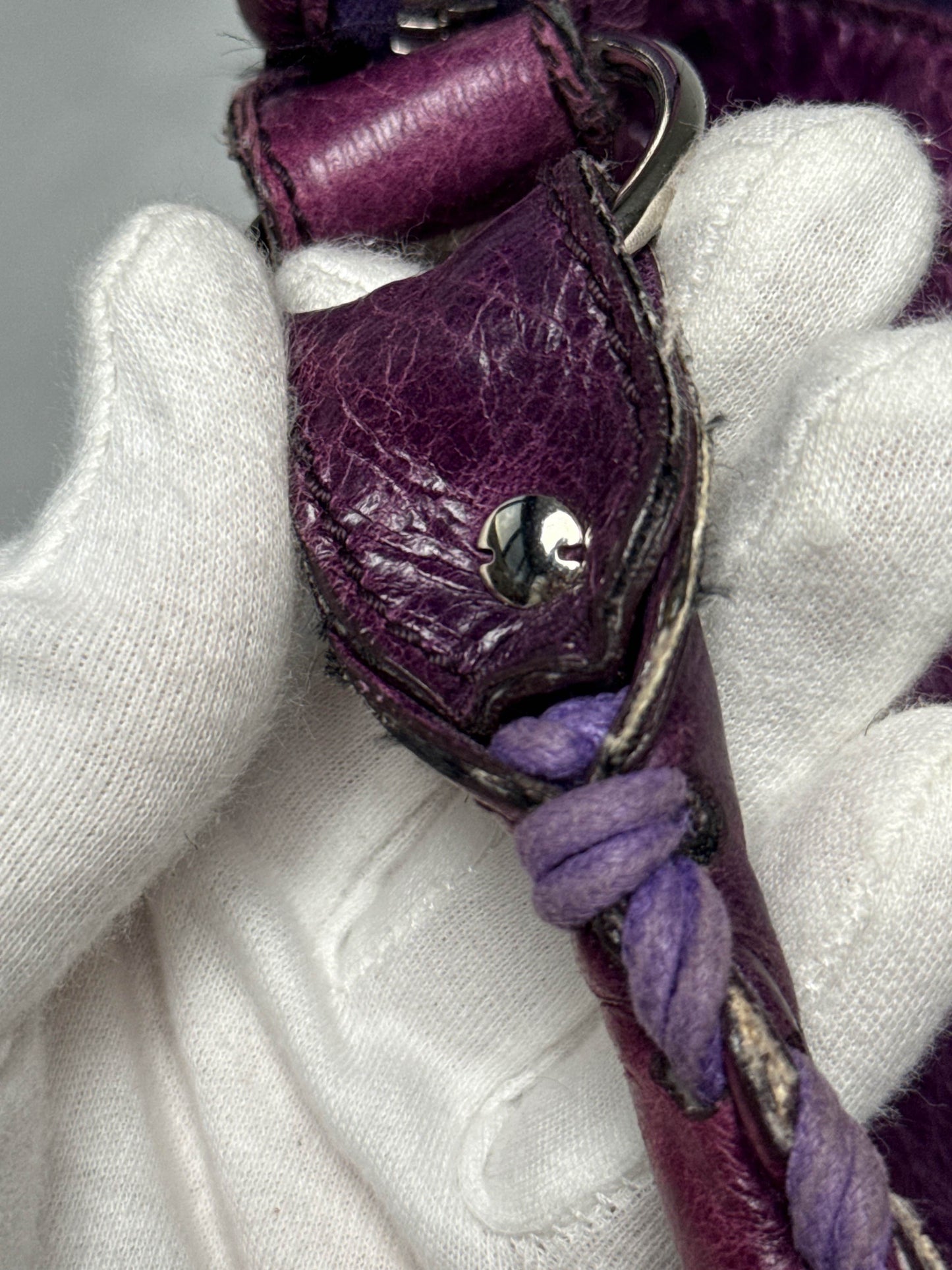 Balenciaga Day Hobo Bag Purple Giant 21