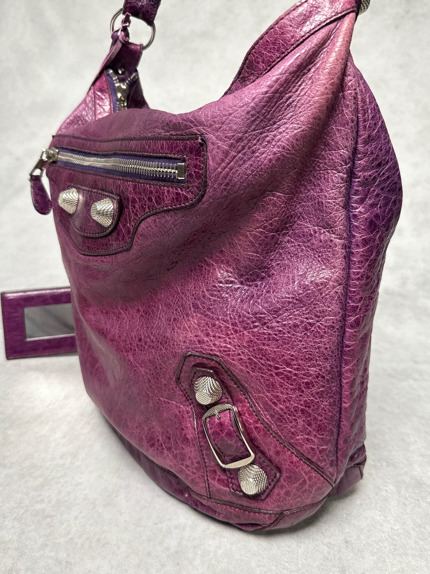 Balenciaga Day Hobo Bag Purple Giant 21