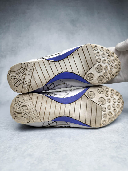 Celine Vintage Triomphe Sneaker White/Blue/Purple (37)