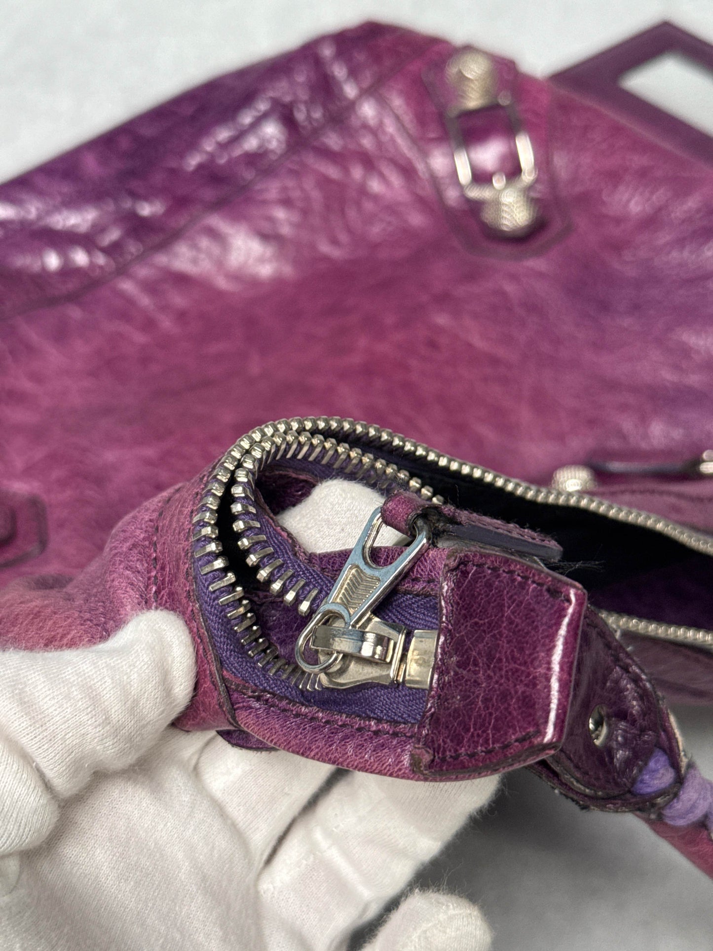 Balenciaga Day Hobo Bag Purple Giant 21