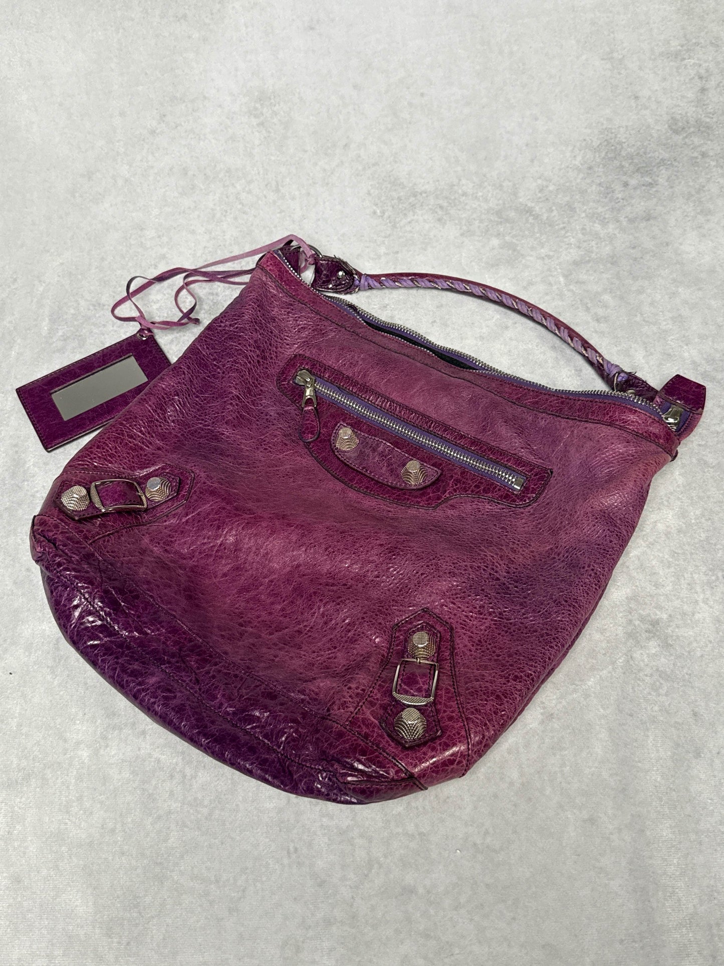 Balenciaga Day Hobo Bag Purple Giant 21