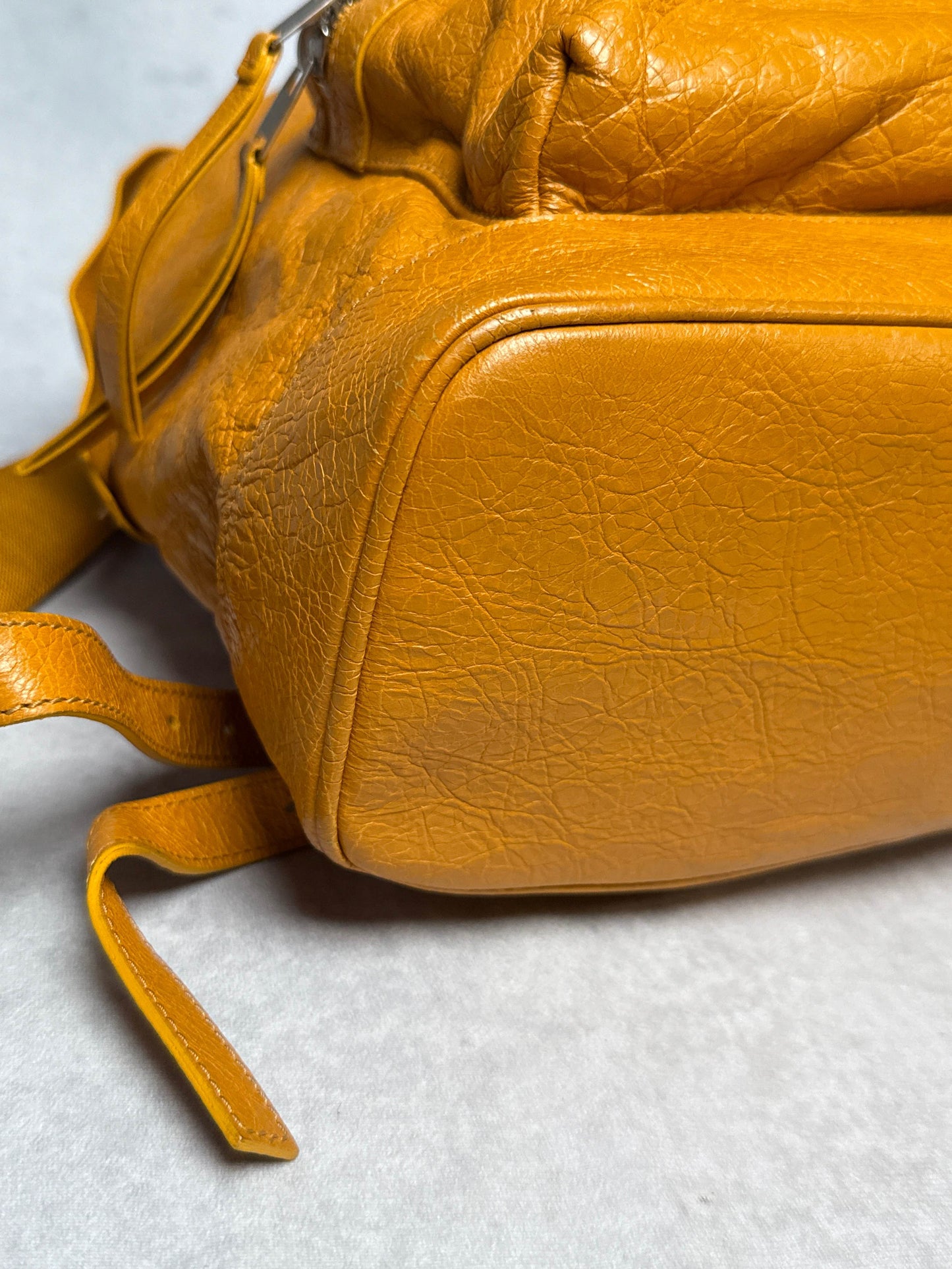 Balenciaga Backpack Arena Lamb Leather Orange