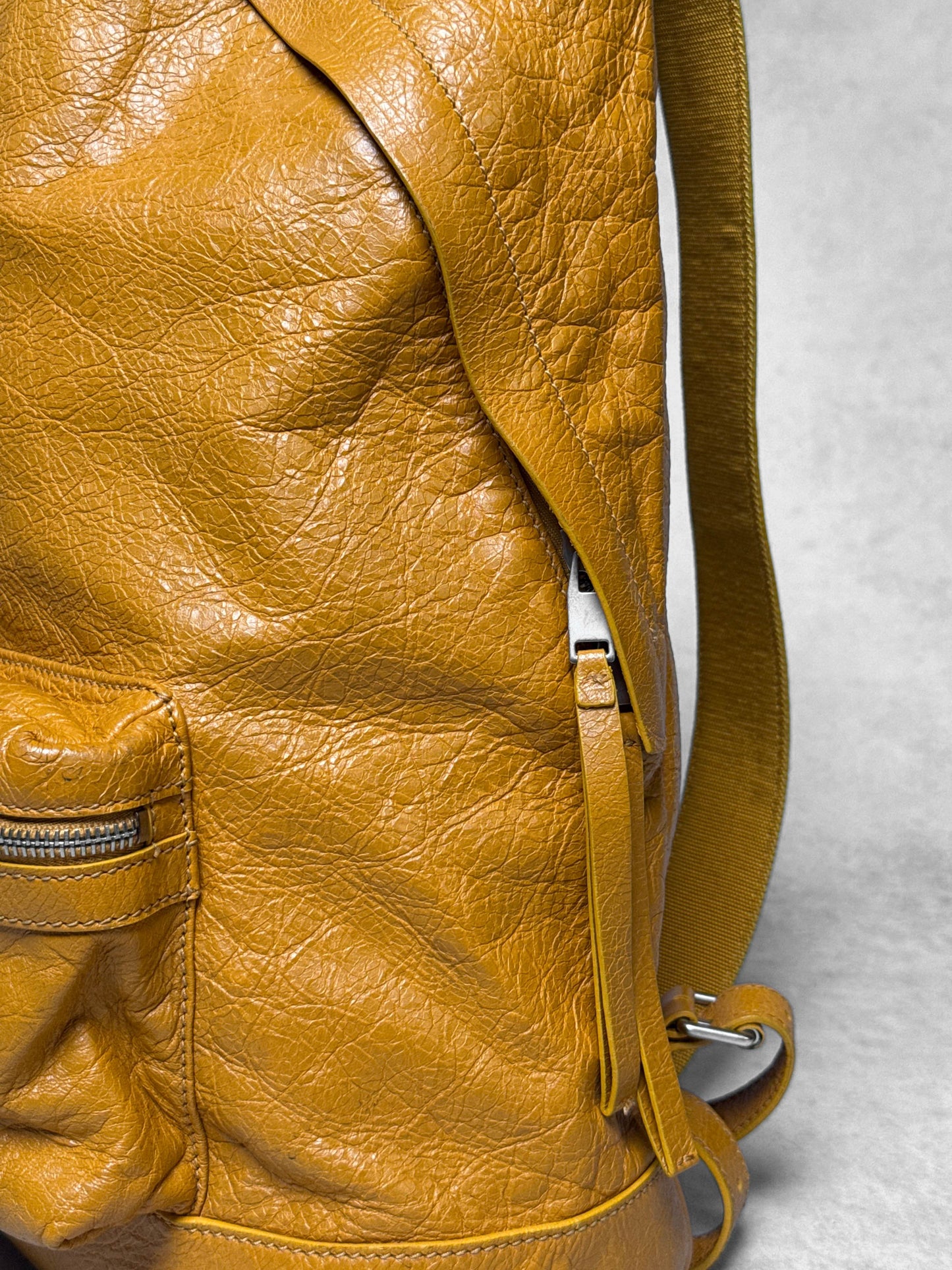 Balenciaga Backpack Arena Lamb Leather Orange