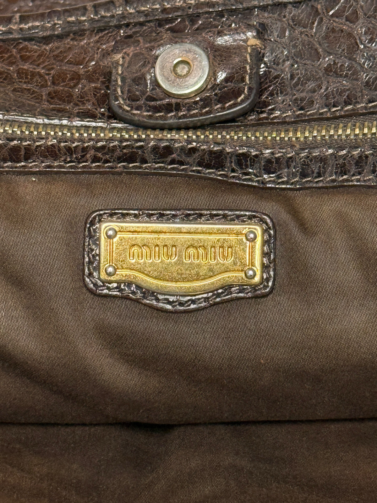 Miu Miu Vintage St. Cocco Shopping Tote