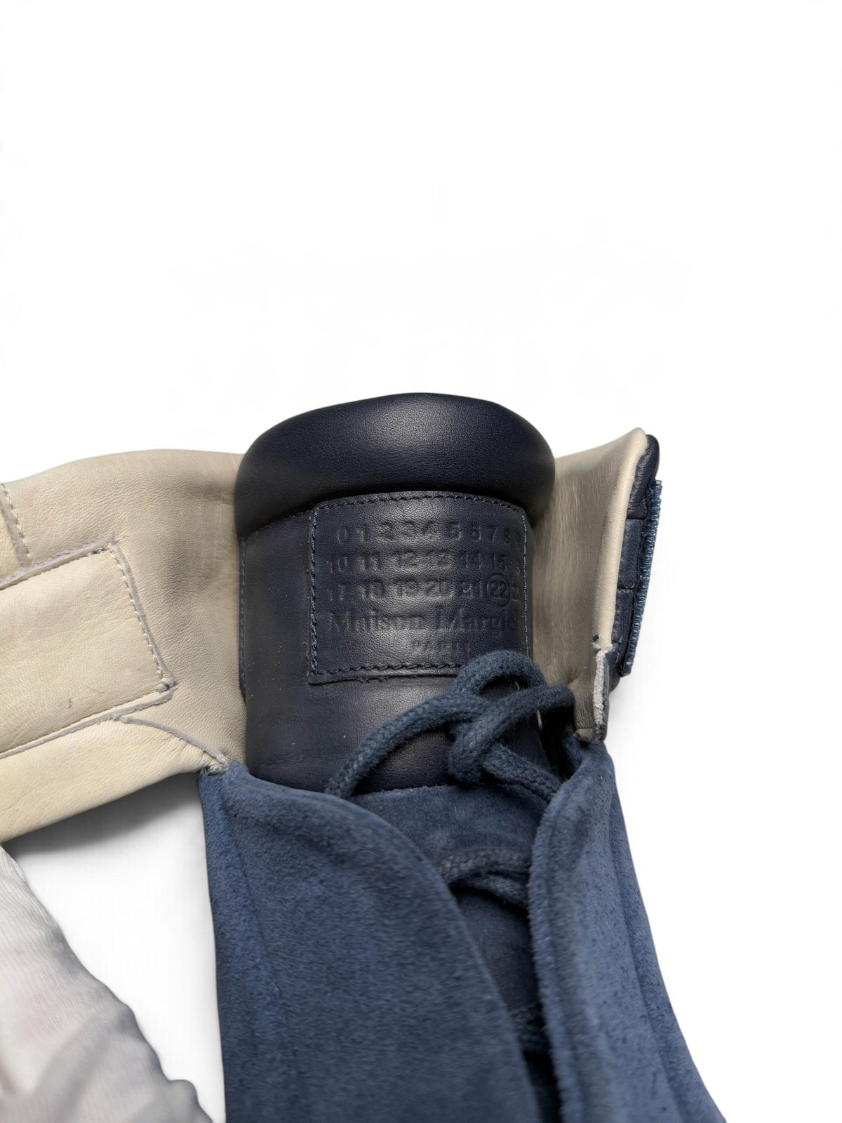 Maison Margiela Future High Dark Blue Suede
