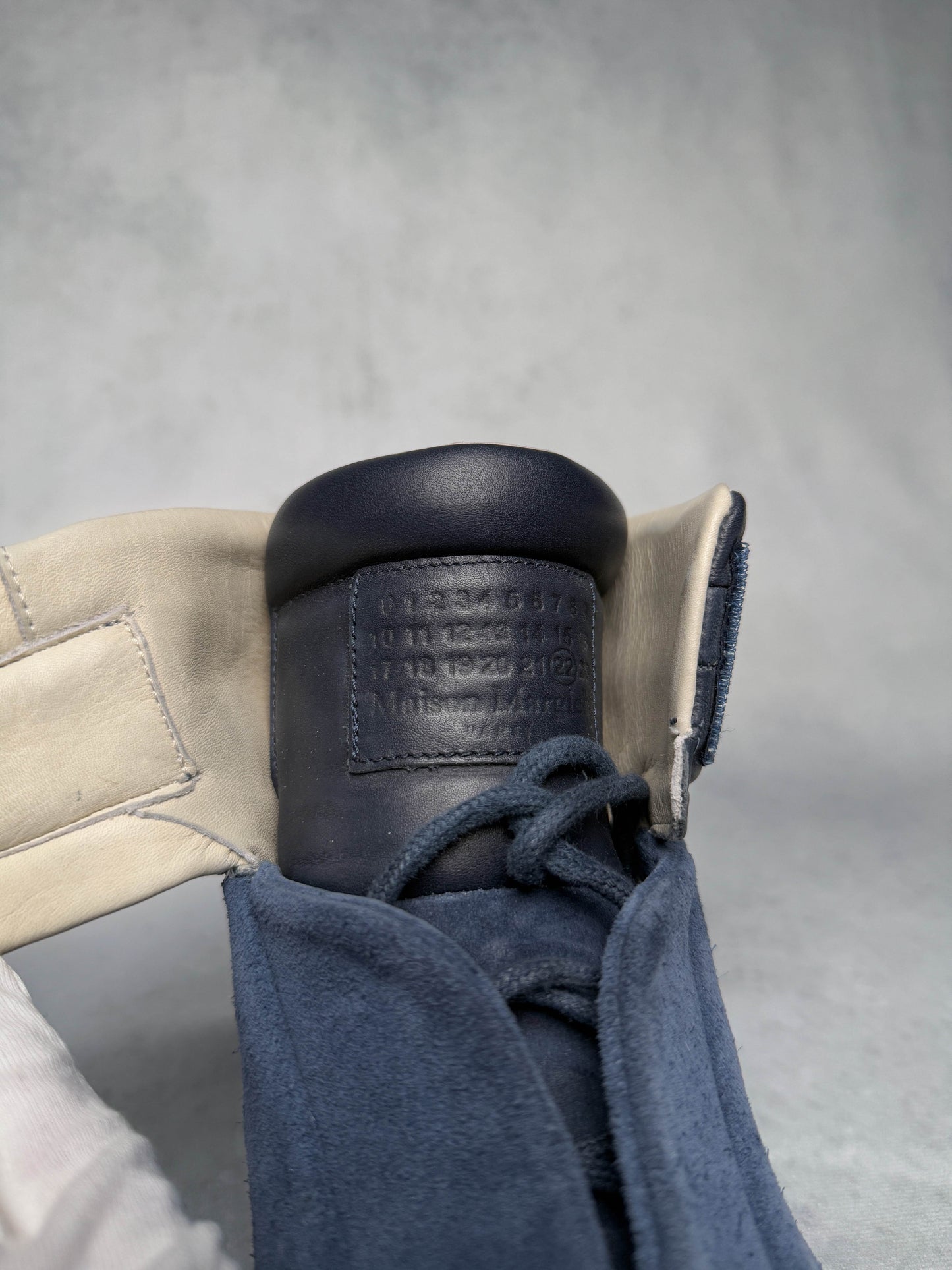 Maison Margiela Future High Dark Blue Suede (42)