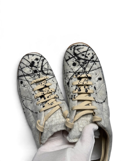 Maison Margiela Replica Felt Black Paint Splatter