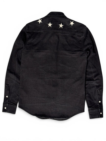 Givenchy Stars Black Denim Overshirt (S)
