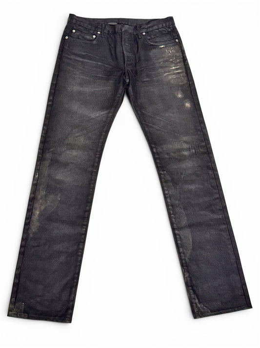 Dior Homme SS2007 'Gold Dust' Waxed Clawmark Denim (33)