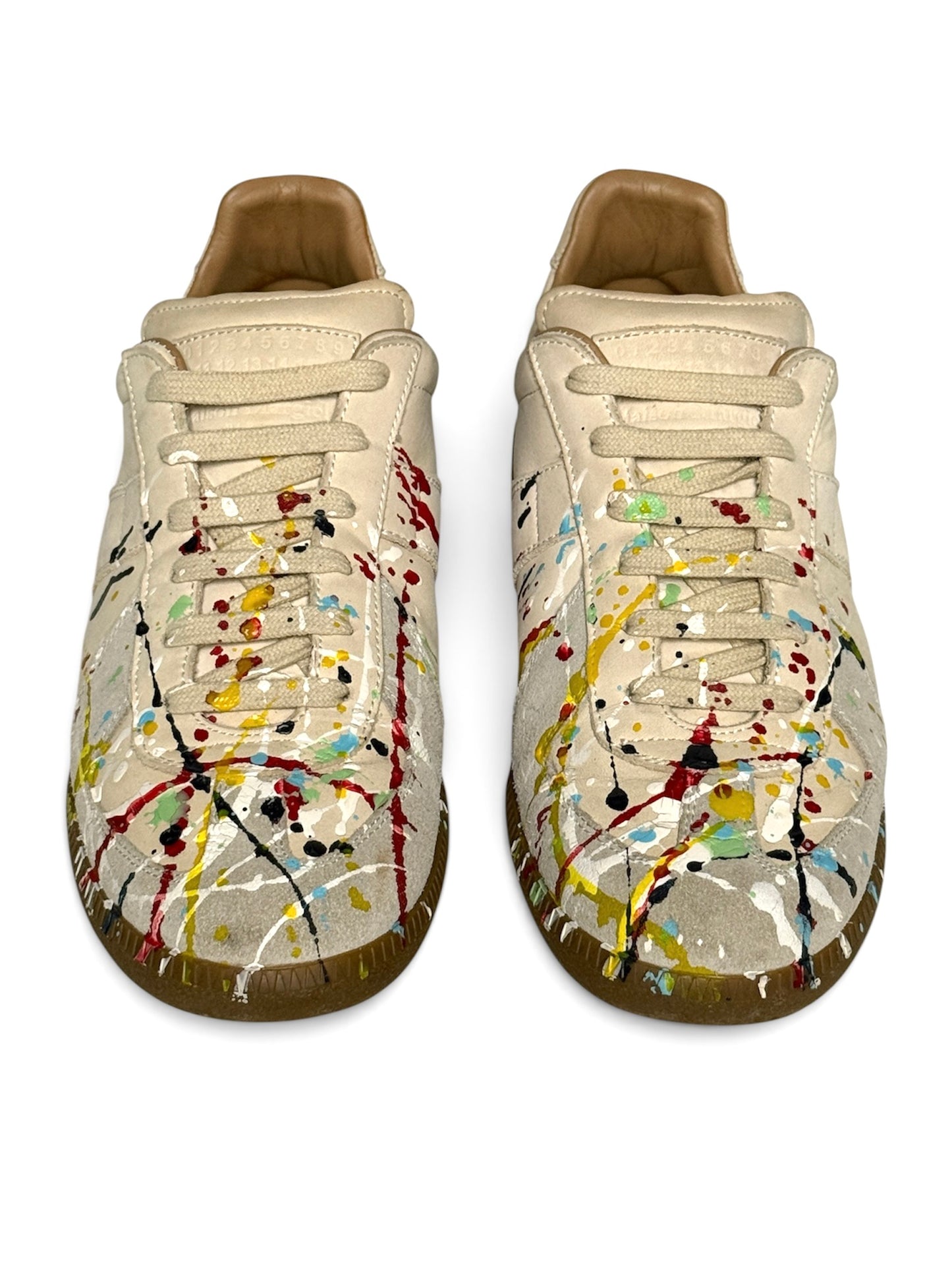 Maison Margiela 'Paint Splatter' GATs Nubuck Leather (40.5)