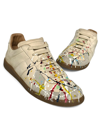 Maison Margiela 'Paint Splatter' GATs Nubuck Leather (40.5)