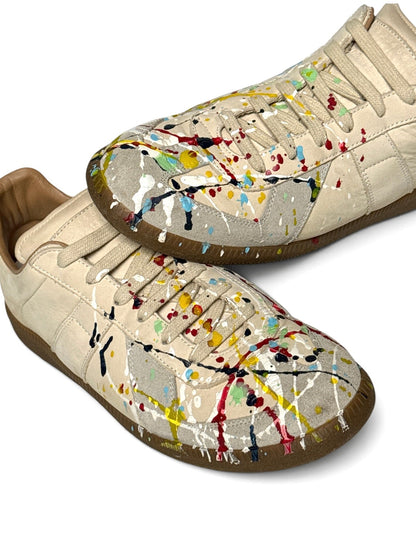 Maison Margiela 'Paint Splatter' GATs Nubuck Leather (40.5)