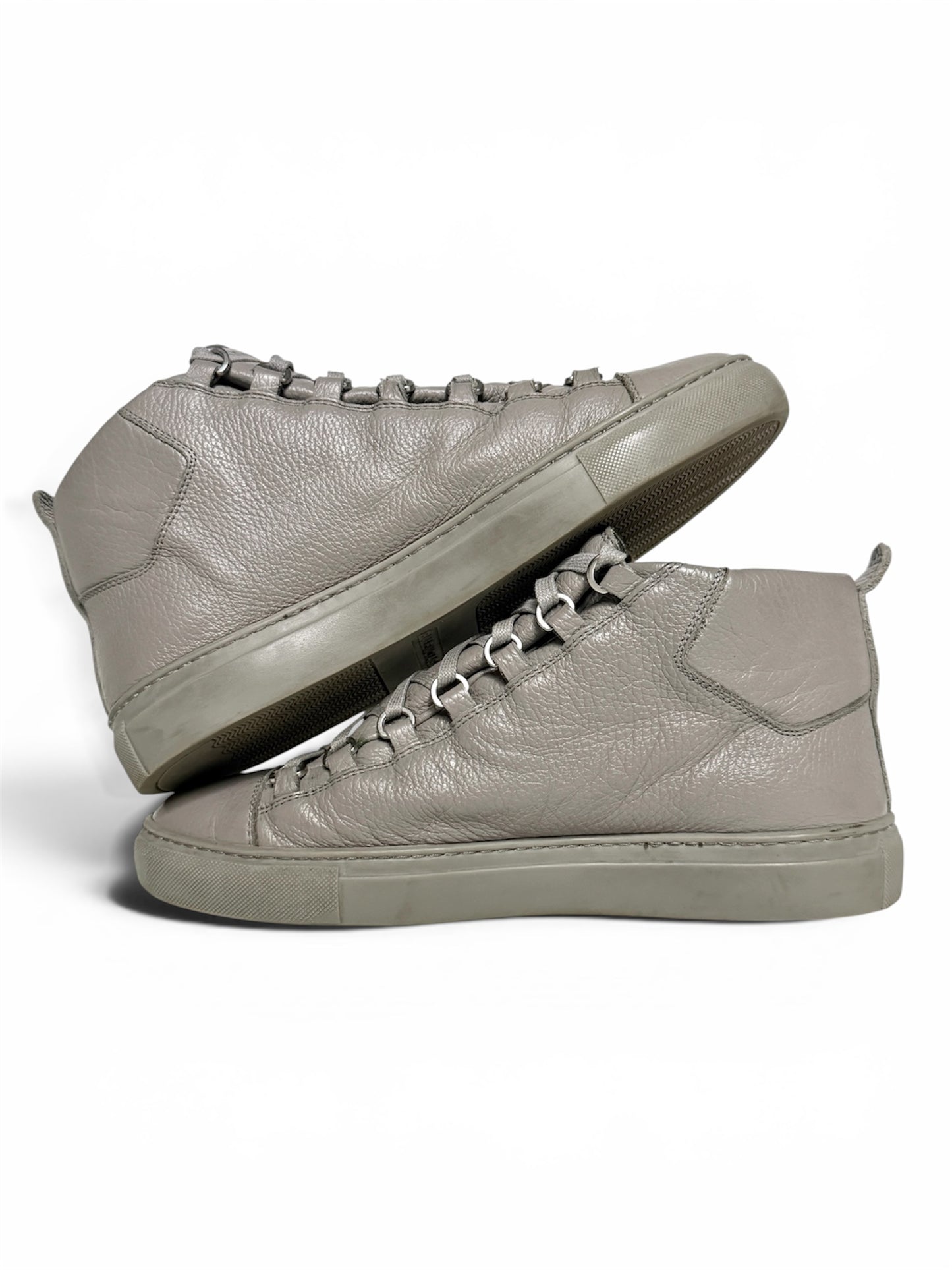 Balenciaga Arena High Grey Full Grain Leather (43)