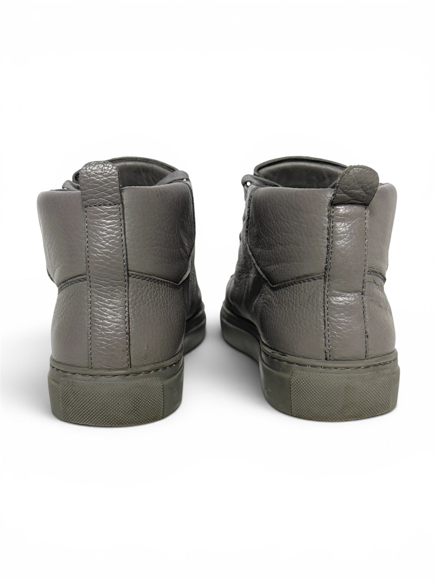 Balenciaga Arena High Grey Full Grain Leather (43)