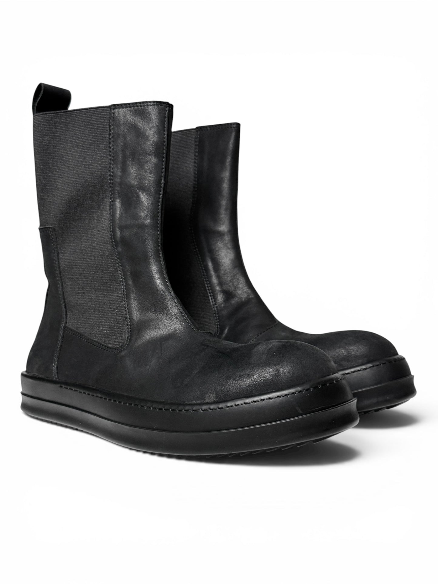 Rick Owens Bozo Chelsea Boots Nubuck Leather (43)