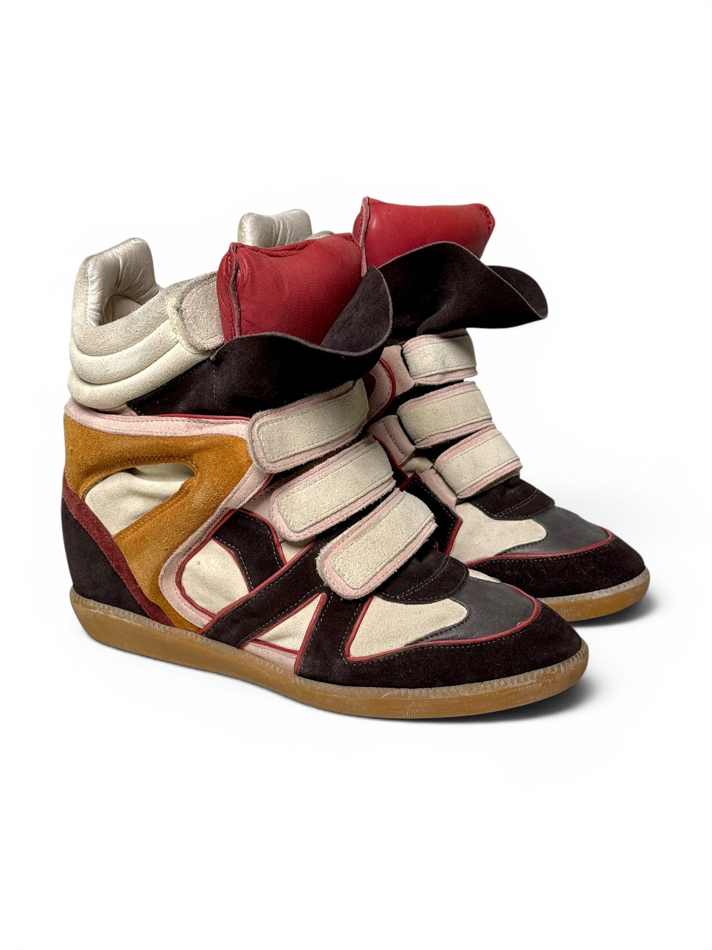 Isabel Marant Bekett Wedge Sneaker Multicolor Suede (41)