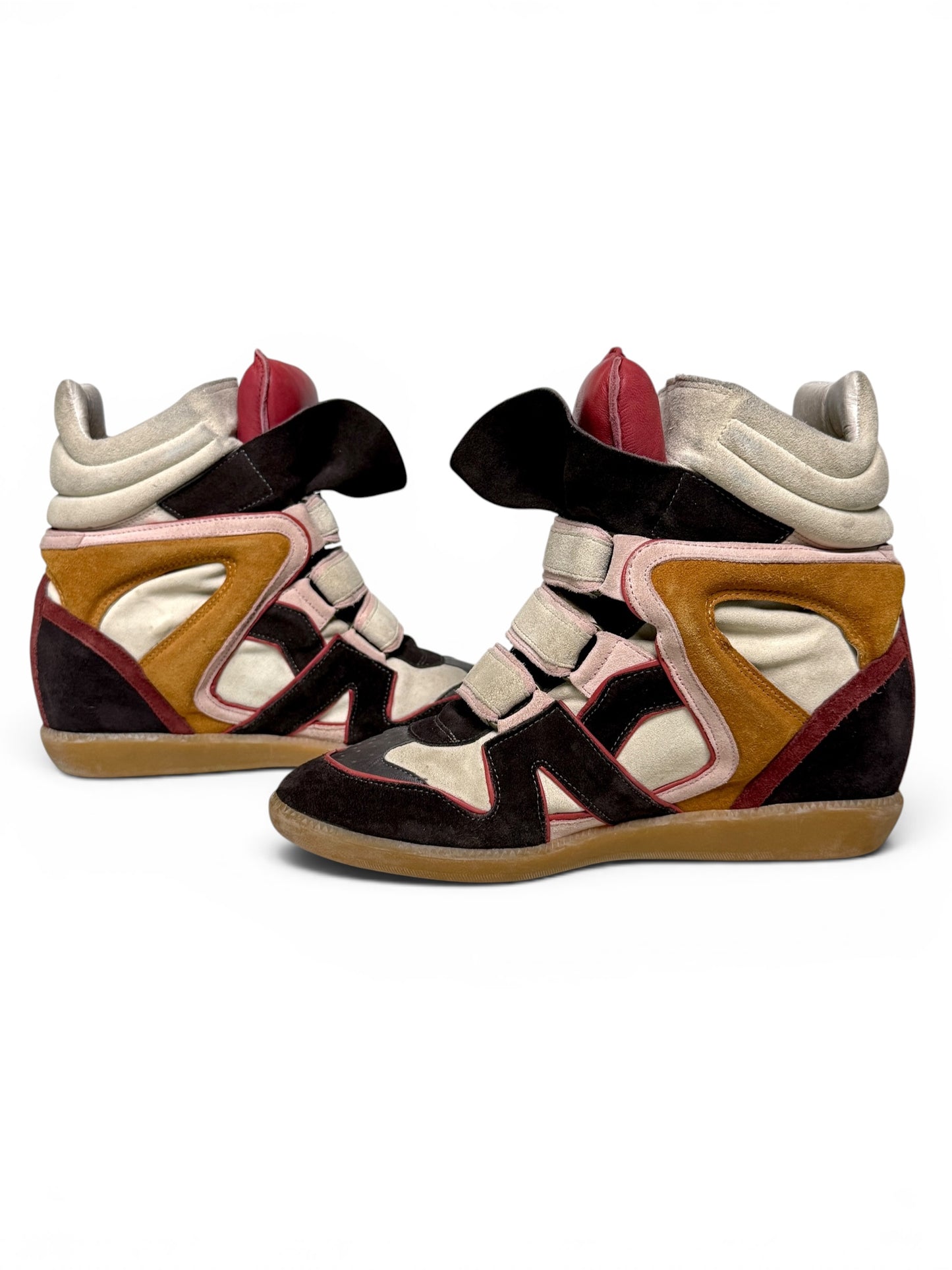 Isabel Marant Bekett Wedge Sneaker Multicolor Suede (41)