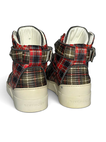 Givenchy SS2014 Tyson Calfskin Plaid High-Top