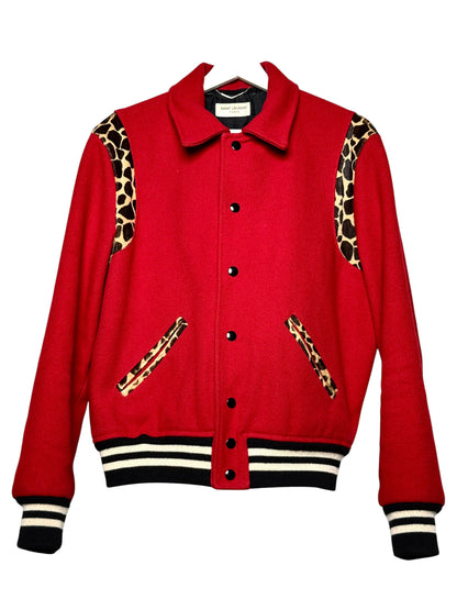 Saint Laurent AW2014 Cheetah Pony Hair Teddy Jacket
