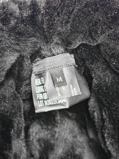 Prada Logo Shield Trapper Hat Nylon/Fur