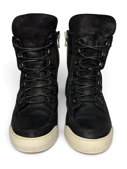 Balmain SS2016 Blistered Leather High-Tops