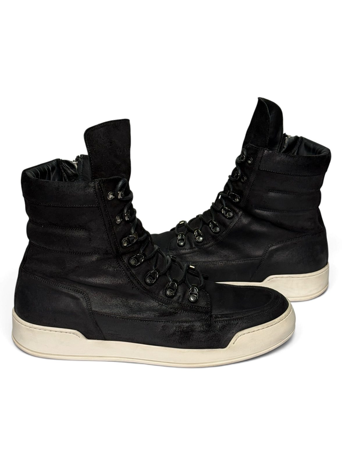 Balmain SS2016 Blistered Leather High-Tops