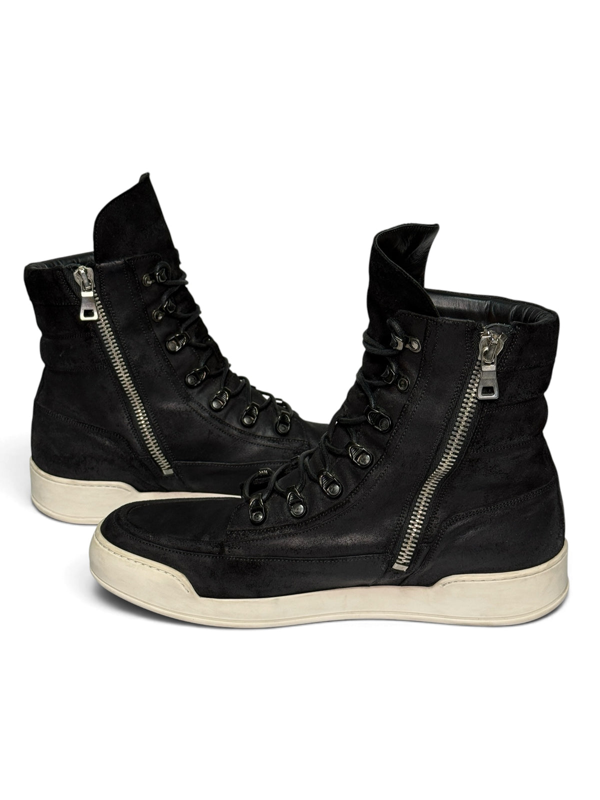 Balmain SS2016 Blistered Leather High-Tops