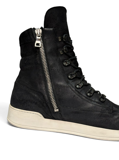 Balmain SS2016 Blistered Leather High-Tops