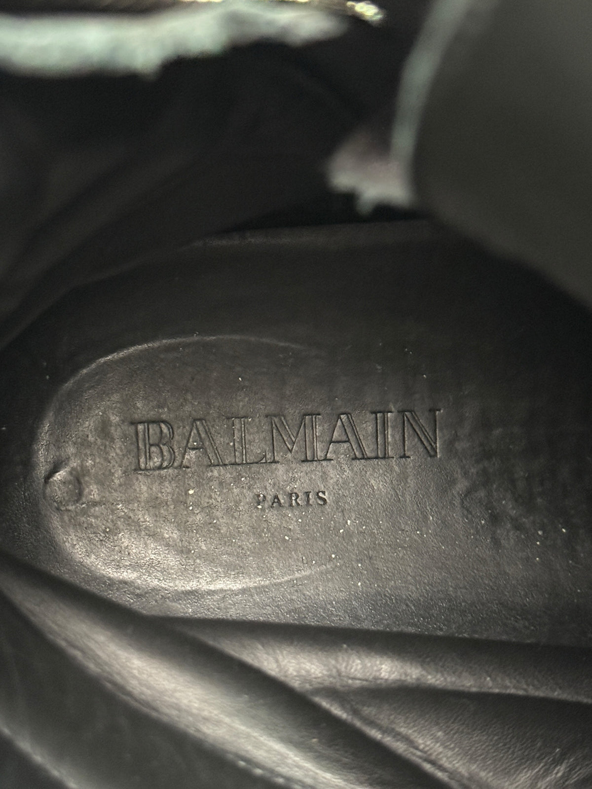 Balmain SS2016 Blistered Leather High-Tops