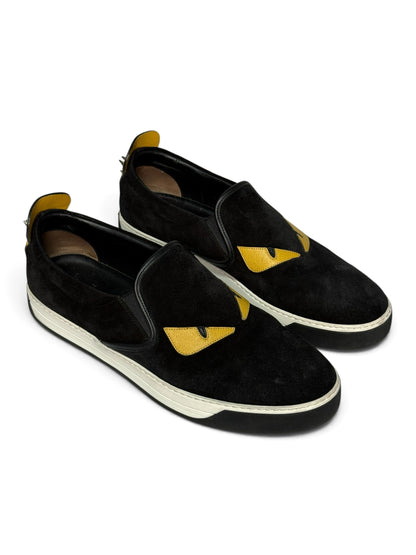 Fendi Monster Slip-On Sneaker Black