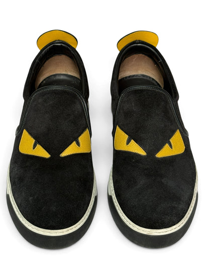 Fendi Monster Slip-On Sneaker Black